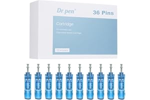 BESTAUTY 10 Pièces Dr. Pen Cartouches 36 Pins - Cartouche d'Aiguille de Rechange Originale pour Dr. Pen Ultima A8S M8S A9 Stylo de Microneedling(36Pins, 10PCS)