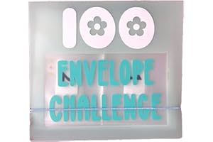 HSEECR 100 Envelopes Challenge Binder - Money Saving Wallet Budget Binder Money Saving Challenge Wallet, Budget Planner Book for Budgeting and Saving Money Couples Offices Home School for Adult Kids (Blue)