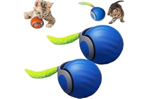 Gahwa Speedy Tail 2.0, 2025 New Speedy Tail Katzenspielzeug, König des interaktiven Katzenspielzeugballs, Automatisches Katzenspielzeug, lindert Ängste (Blau-2)