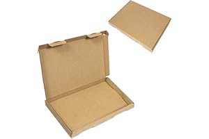 VERPACKING 300 grandes cajas de la carta 230x160x20mm marrón envío postal caja plegable GB-1 | caja de envío | envío | carta correo | paquete | caja plegable | cartón
