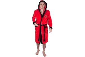 LIVERPOOL F.C. Liverpool FC Mens Dressing Gown Robe Hooded Fleece OFFICIAL Football Gift