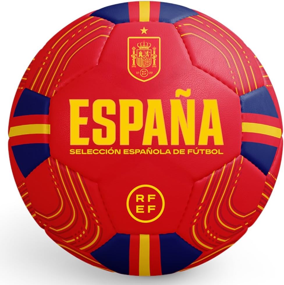 Champion's City Balón de Fútbol España | Tamaño Oficial 5 | Superficie Texturizada Antideslizante | Alta Resistencia para Entrenamiento | Uso Interior y Exterior | Diseño Deportivo Duradero