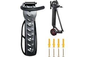 AUVSTAR Cadre de Scooter Electrique, Universel Support Mural pour Scooter,Crochet Mural Suspendu pour Xiaomi M365 Pro, Accessoires de Scooter Electrique pour Rack Suspendu Fixe - Charge Maximale : 30 kg