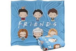 LOGOVISION FRIENDS Silky Touch super miękki koc narzuta, 152 x 127 cm