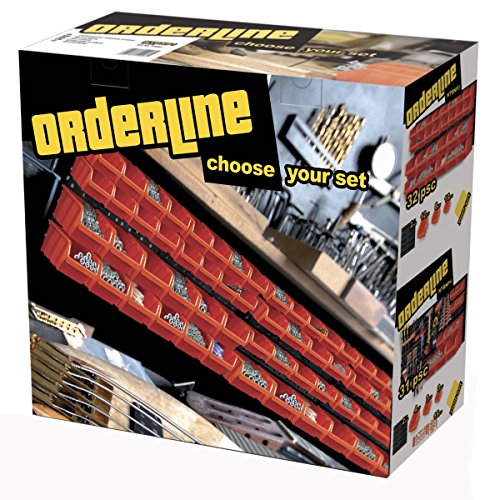2x Wandregal-Set mit je 30 Sichtboxen und 2 Wandplatten zur Wandbefestigung / Stapelboxen auch stapelbar - 6
