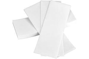 MELGO 100 Pcs Professional Paper Wax Strips, Non-Woven Waxing Strips for Legs, Face,Eyebrow, Body (100)