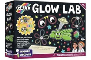 Galt Glow Lab -Explore and Discover Science and Craft Kit for Kids - STEM Learning and Scientific Thinking - Glow in the Dark Science Set with Glow Sticks - Gift for Boys and Girls - Ages 6 Years Plus