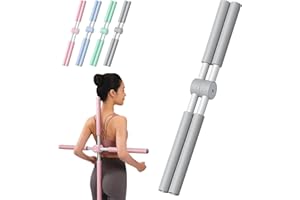 GYAGALRE Yoga Stange Haltungskorrektur, 2025 Anti-Buckel Yoga Stick für Rücken & Nacken, Gymnastikstab mit Edelstahlkern & Schaumstoff für Erwachsene & Kinder