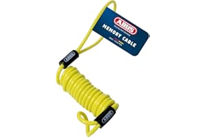 ABUS Memory Cable - Câble de Rappel pour Le Rappel Optique de l'antivol à Disque de Frein - pour la sécurité des Motos, Jaune