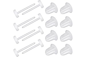 LYHURK 200 Paia Orecchini Trasparenti Per Lo Sport Orecchini Trasparenti Per Il Lavoro Orecchini Invisibili Orecchini Trasparenti Orecchini In Plastica Trasparente Sostituzioni Per Donne Sport Ragazze Uomini