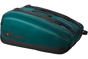 Wilson Blade V9 Super Tour Tennis Racket Bags - Green/Black