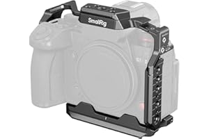 SMALLRIG S1R II Cage für panasonic für LUMIX S1 II / S1 IIE / S1R II / S5 II / S5 IIX / G9 II mit integrierter Schnellwechselplatte für Arca, mit 1/4''-20 & 3/8''-16 Gewindebohrungen, 4902