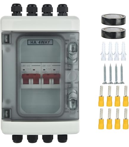 Boîtier De Jonction Et Sectionneur DC 40A 1000V Pour Kit Solaire Balcon - IP65, Protection Surtension