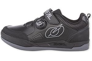O'NEAL Sender Pro Mountainbike Schuhe Vegan I MTB Downhill Freeride | MTB Schuhe Herren & Damen mit Super-Grip Sohle & Ratschenschnürsystem I Schwarz
