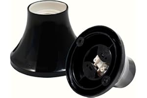 HALOTEC portalamparas e27 (Base Dritta E27 Nero)