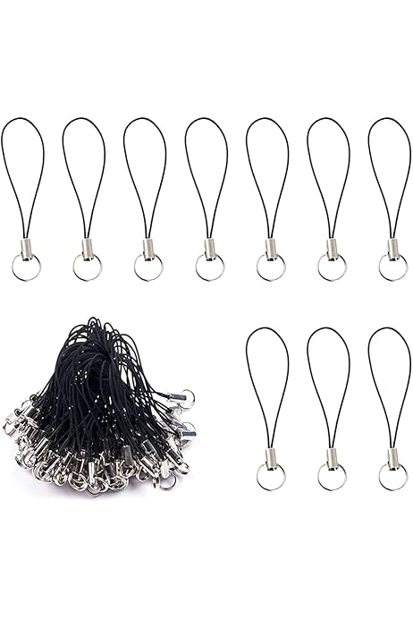 200 Cordini Per Cellulare Con Moschettone - Laccetti Per Polso Per Portachiavi, USB E Decorazioni | 20 Colori Vivaci - Foto 12