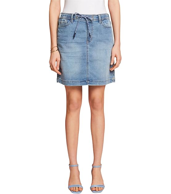 Jeans-Minirock im Jogger-Stil