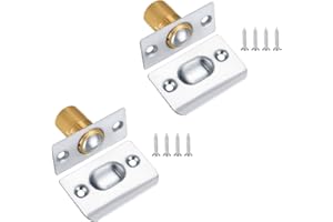 YOICN LTH 2 cierres de bola para puerta de armario con tornillos, pestillos ajustables para puertas internas del hogar, cocina, armario, puerta, armario