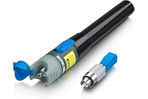 ipolex 10mW Pan Tipo plastiche Visual Fault Locator (VFL) Fibra ottica Cable Tester Meter con connettore da 2,5 mm10km Per Fiber Fault Finding