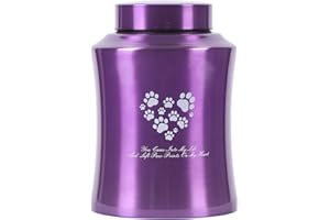 Youdear Service Urnas para la cremación de mascotas, urnas para cenizas para perros y gatos, urnas para recuerdos para mascotas, urnas para gatos para cenizas (grandes, violetas)