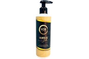 H28 and Co - Leave it with Silk. Acondicionador sin Aclarado. Leave in Metodo Curly Hidratante con Proteina y Protector Solar y Termico. Rizos y Pelo Ondulado