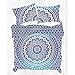 Produktbild Indian Handicrafts Export Reversible Ombre Mandala Duvet Cover, Ombre Mandala Quilt Cover, Donna Cover Bedding Coverlet Comforter Quilt Cover (Blue)