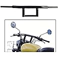 Dhe Best HB32 Bike Stylish Handlebar Curved Pipe/Handle Bar Rod Black for RE Thunderbird 350 Model 1