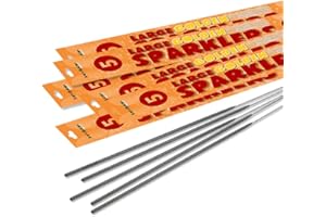 Inevitable Party 30 x 25cm (10") Handheld Large Golden Sparklers (30 Sparklers (6 Packs))