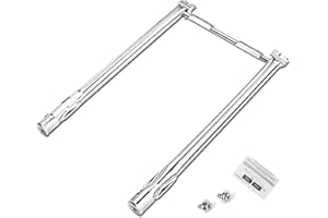 GFTIME 45,7CM Tube de rechange pour brûleur de gril pour Weber Spirit 200 Series,Spirit E210 S210 E220 S220 Gas Grill, 18" Pièces de brûleur en acier inoxydable pour Weber 69785 (avec commandes avant)