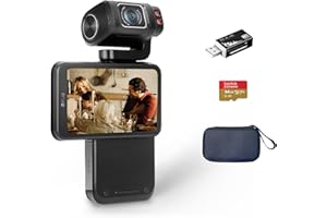 Generic M3 Pocket Camcorder, Vlogging Camera with 5K/30fps Video, 3.5'' Rotatable Touchscreen, Night Vision, Time-lapse, Compact Camcorder for Photography, YouTube