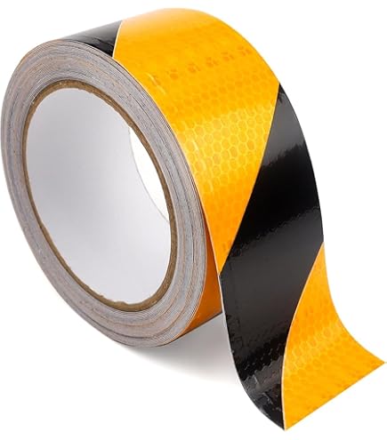 Nastro Riflettente Adesivo, Nastro Catarifrangente Adesivo 20m X 5cm Cartelli Stradali Nastro Sicurezza Warning Strisce Rosso Bianco Adesivo Nastro