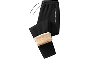 GENERIC Womens Fleece Lined Joggers Thermal Trousers Sherpa Sweatpants Winter Warm Ladies Tracksuit Jogging Bottoms with Pockets Drawstring Pants for Sport Running Fitness