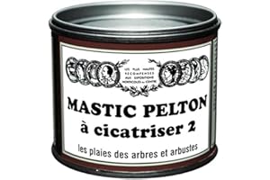 PELTON FERTILIGENE CICA20 - Mastic à Cicatriser les plaies des Arbres et Arbustes fruitiers ou d'ornement 195 g - Guérit et protège les blessures des écorces - Fabriqué en France