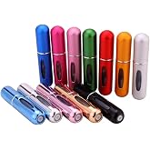 Monte Lua 4 Pieces Practical Refillable Mini Pocket Perfume Bottle Aluminum (5ML), Replacement Pocket Perfume Bottle Apparatus, Travel Type
