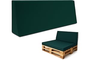 ‎AMAZINGGIRL Amazinggirl Palettenkissen Outdoor Europaletten Rückenkissen 120x40 cm - Schaumstoff Sitzpolster für Paletten und Palettensofa Grün