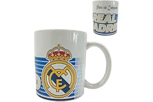 JYC CREATIVE Regalos R. Madrid, Tazas, Botellas, Plato Decorativo, Termos, Productos Exclusivos para Fans, Regalos Ideales para Aficionados del Fútbol, Accesorios del Madrid, (Taza M7)
