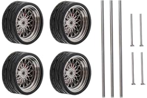 harayaa 1:64 Maßstab Auto Gummirad Rad für RC 1/64 Auto Auto Modell Zubehör Ersetzt Kinder Spielzeug Erwachsene, A9