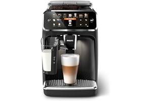 Philips Série 5400 Machine Expresso - Café à Grain - LatteGo Mousseur à Lait, 12 Spécialités de Café, Affichage Intuitif, 4 Profils Utilisateur, Noir (EP5441/50)