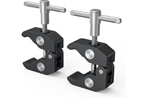 SMALLRIG Super Clamp (2 STÜCKE) Super Stativ Klemme Magic Arm Clamp mit Thread für DJI Ronin, Kameramonitor, LED Light-2058