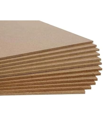 5 Pcs Round Circle MDF Board Sheet Hardboard Sheets For Art And Crafts