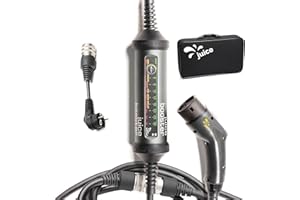 SMART JUICE Juice Booster 2 Starter Light Set, Mobile Wallbox 22kW, sans Installation, Borne Recharge Voiture Electrique avec Cable de Recharge Type 2, Chargeur EV, avec Adaptateur EU Schuko 8A
