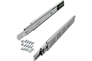 SOTECH 1 Paar Vollauszüge KV-45-H45-L600-SC-MS 600 mm Softclose, Traglast 45 kg, Auszugsschiene inkl. Schraubenset