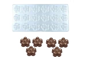 ETERSPR Moule Transparent à Chocolat, Moule à Bonbons en Plastique Transparent, pour Faire des Bonbons Sphériques, du Chocolat, des Collations pour Gâteaux(Forme Prune)