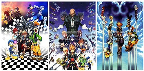 CGC Huge Poster GLOSSY FINISH - Kingdom Hearts I II SET - PS2 PS3 Nintendo Game Boy Advance DS 3DS - KHSET2 (24" x 36" (61cm x 91.5cm))