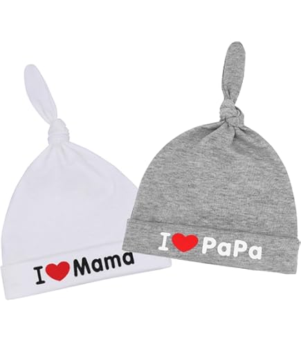 ZORVYN Lot De 2 Bonnets Pour Nouveau-nés Et Chaussettes