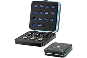 GIGIMUNDO GGM Custodia per Schede di Memoria SD per 16 TF (Micro SD) + 3 M.2 SSD, Resistente all'acqua Antiurto Porta Custodia per Schede SD Box (FX-1)