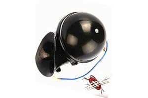 YIYDA Bocina de coche Car Horn Bocina eléctrica de coche 165DB Altavoz Coche de bocina Bocina de camión Bocina de caracol negra Altavoz Bocina de metal Bocina de para12V Lorry Boat Moto Car etc