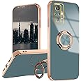 Jancyu Custodia per Xiaomi Redmi Note 10 Pro, Redmi Note 10 Pro Max Case Antiurto, Placcatura Protezione 360 Gradi Custodia M