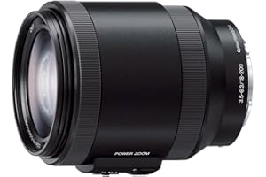 Sony SEL-P18200 Powerzoom-Objektiv (18-200 mm, F3.5–6.3, OSS, APS-C, geeignet für A6700, A6600, A6400, A6100, ZVE10, E-Mount) schwarz