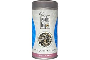 The Exotic Teapot – Pomegranate Dragon Fruit White Tea, 125g Tin, Pai Mu Tan Peony Blend